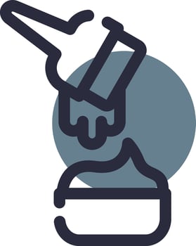 Dye Creative Icon Design vector