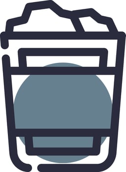 Paper Bin Creative Icon Design vector