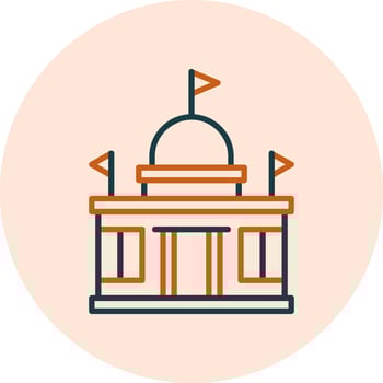 Embassy Vector Icon