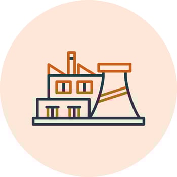 Factory Plant Vector Icon