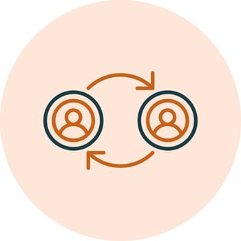 Peer To Peer Vector Icon