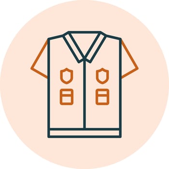 Police Uniform Vector Icon