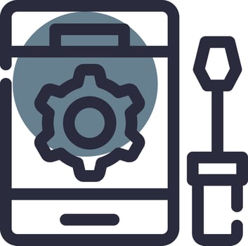 Smartphone Creative Icon Design vector