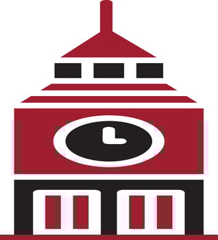 Clock Tower Vector Icon