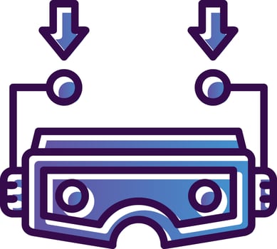 Multi-Sensory VR Vector Icon Design