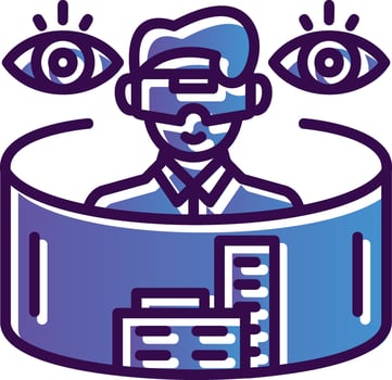 Virtual Campus Tours Vector Icon Design