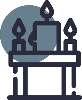 Candles Creative Icon Design vector
