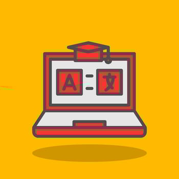AR Language Learning Vector Icon Design