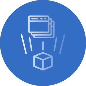 Holographic Interface Vector Icon Design
