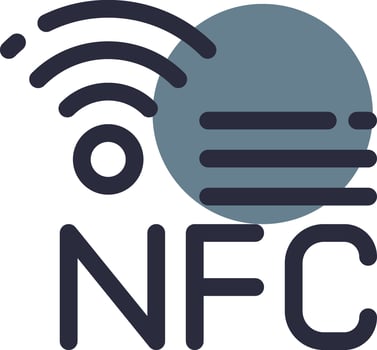 NFC Creative Icon Design vector