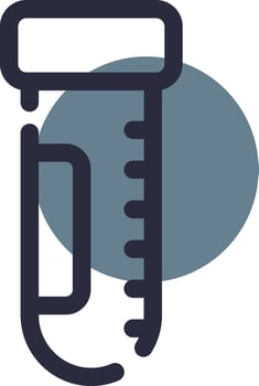 Test Tube Creative Icon Design vector
