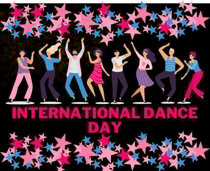 International Dance Day illustration vector