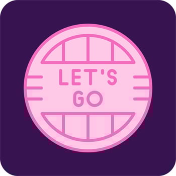 Lets Go Vector Icon