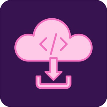 Cloud Download Vector Icon