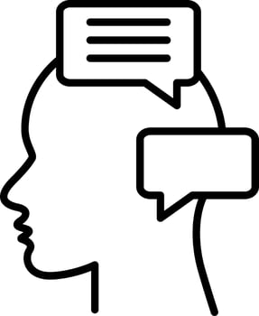 Inner Talk Vector Icon
