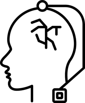 Deep Brain Stimulation Vector Icon