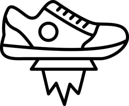 Flying Shoes Vector Icon