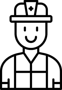 Firefighter Vector Icon