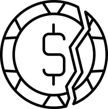 Bankruptcy Vector Icon