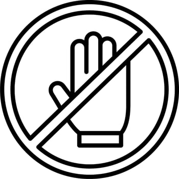 Dont Touch Vector Icon