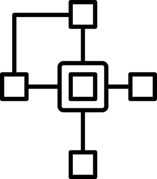 Clustering Vector Icon