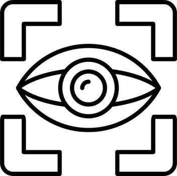 Eye Tracking Vector Icon
