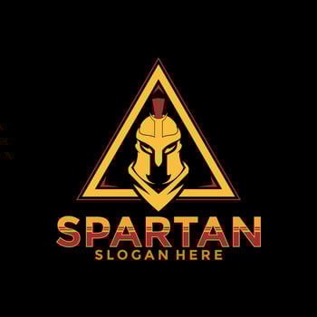 Spartan logo vector, Spartan helmet logo vector illustration design template