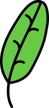 Banana Leaf Vector Icon