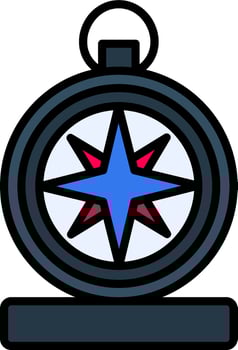 Compass Vector Icon