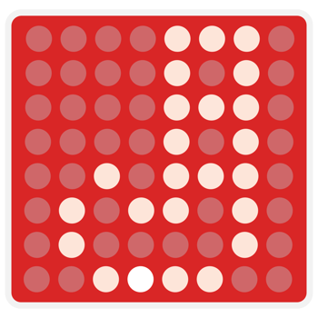 Red digital square led candy display with sample panel png