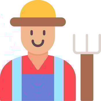 Farmer Vector Icon