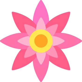 Lotus Flower Vector Icon