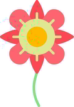Ixora Vector Icon