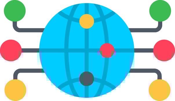 Global Network Vector Icon