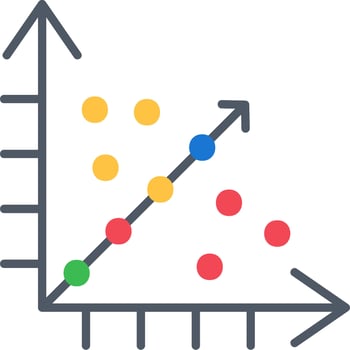 Regression Vector Icon