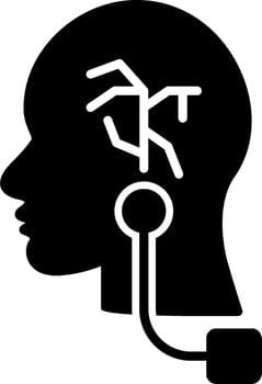 Vagus Nerve Stimulation Vector Icon