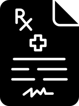 Medical Prescription Vector Icon