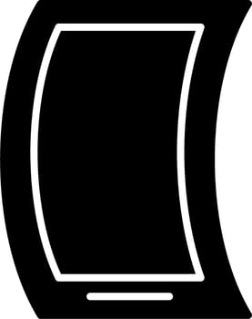 Flexible Mobile Phone Vector Icon