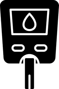Glucose Meter Vector Icon