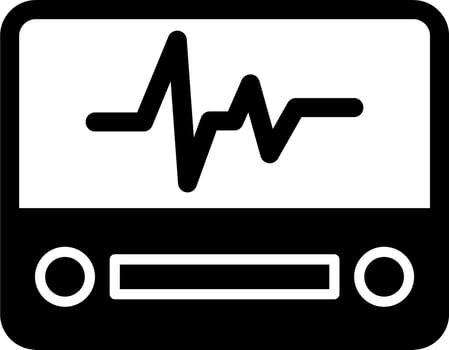 Electrocardiogram Vector Icon