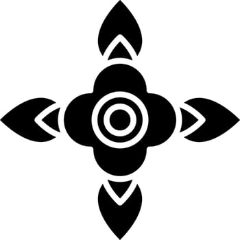 Blood Flower Vector Icon