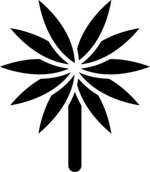 Spider Plant Vector Icon
