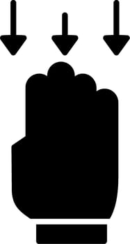 Swipe Down Vector Icon