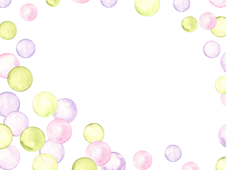 Simple frame design, greeting card with pastel circles. Creative minimalist style. Splashes, bubbles, round doodle spots, brush strokes, stains. Watercolor illustration png