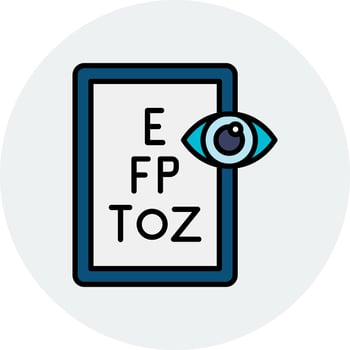 Eye Test Vector Icon