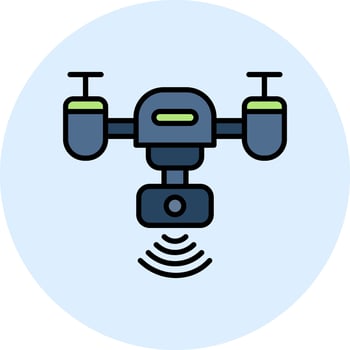 Smart Drone Vector Icon