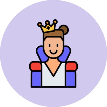 Queen Vector Icon
