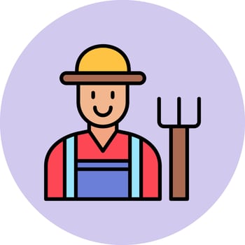 Farmer Vector Icon
