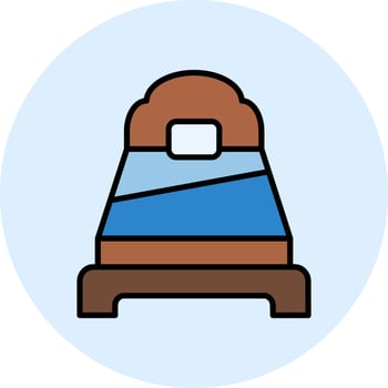 Single Bed Vector Icon