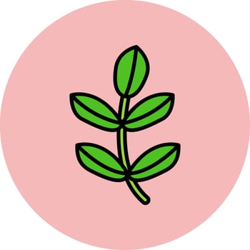 Red Ginger Alpinia Vector Icon
